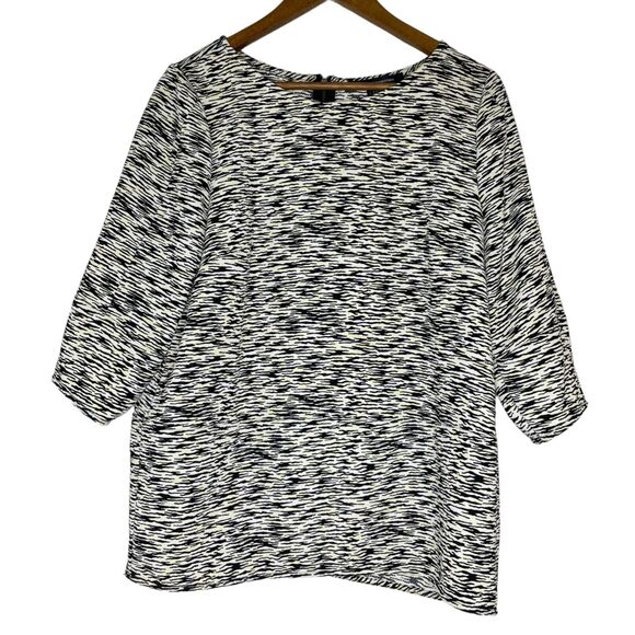 French Connection Animal Print Zebra Short Sleeve Shirt Size 8 Women’s - Picture 1 of 11